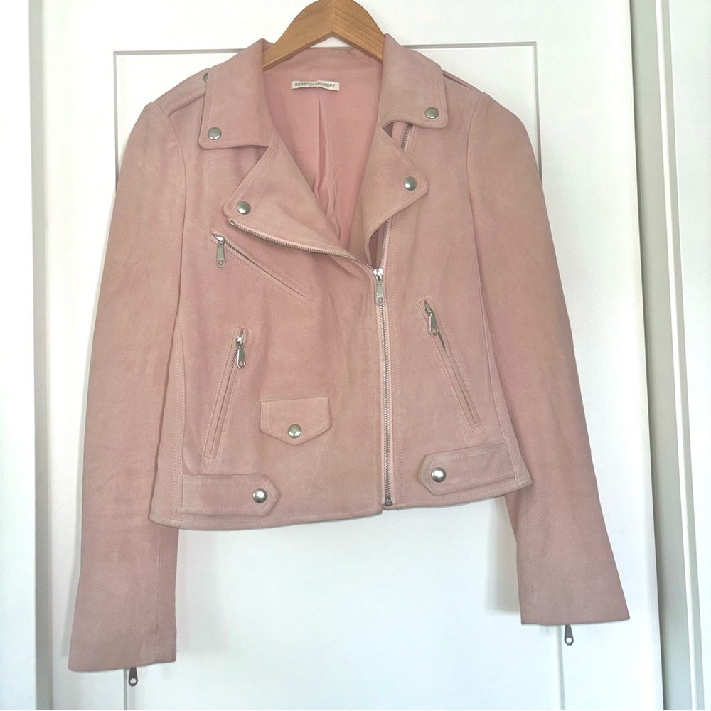 Rebecca Minkoff 2016 Style Blush Pink Suede Jacket